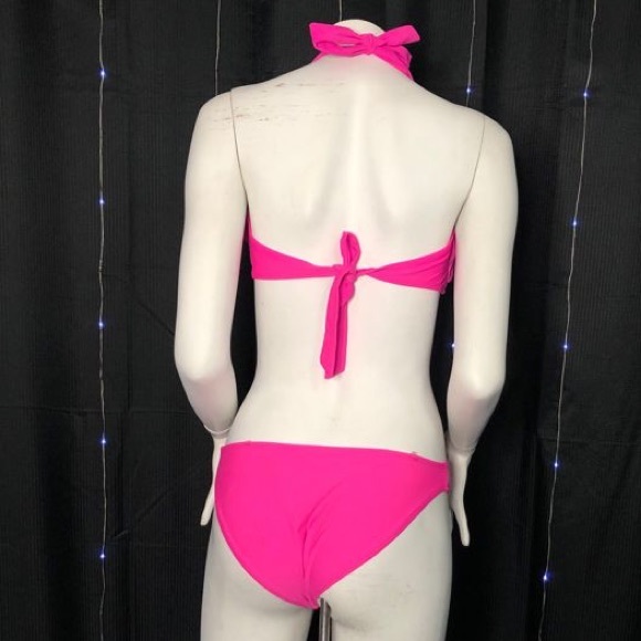 Pink Ruffled One Piece SwimSuit - Picture 2 of 13